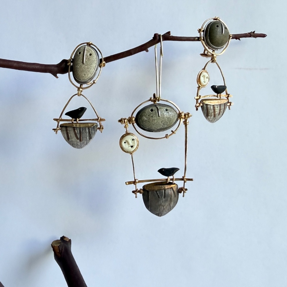 Carolyn Morris Bach Brooch and Earrings Set - Picture 2 of 15